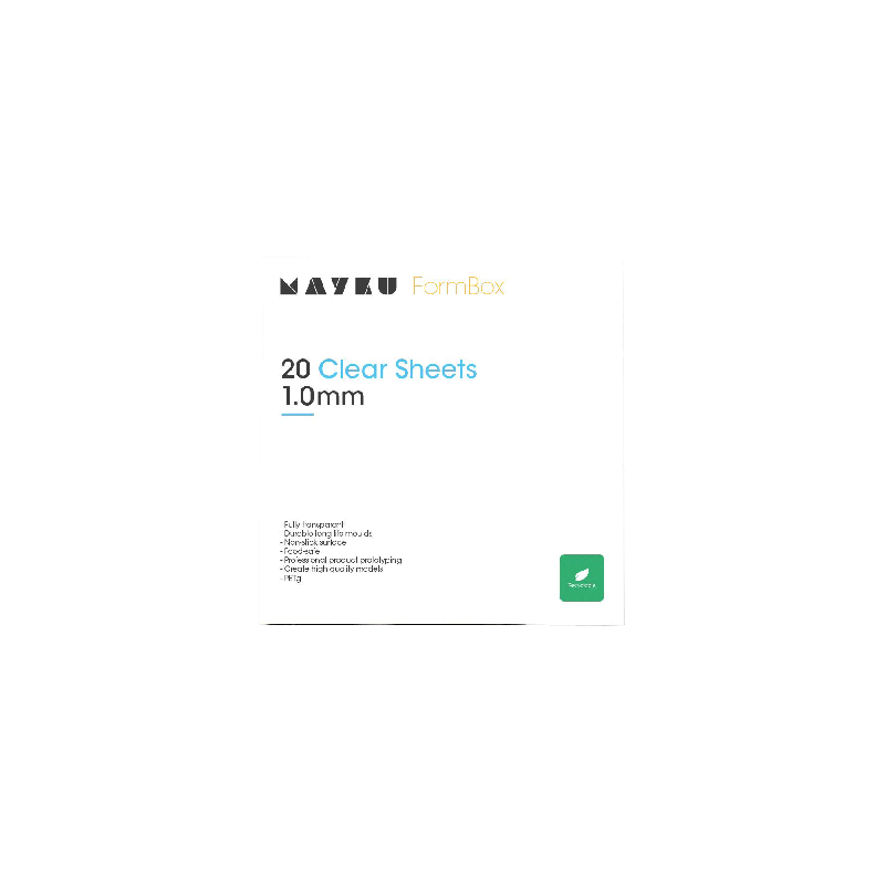 Mayku FormBox Clear Sheets  1.0mm (20 Pack)