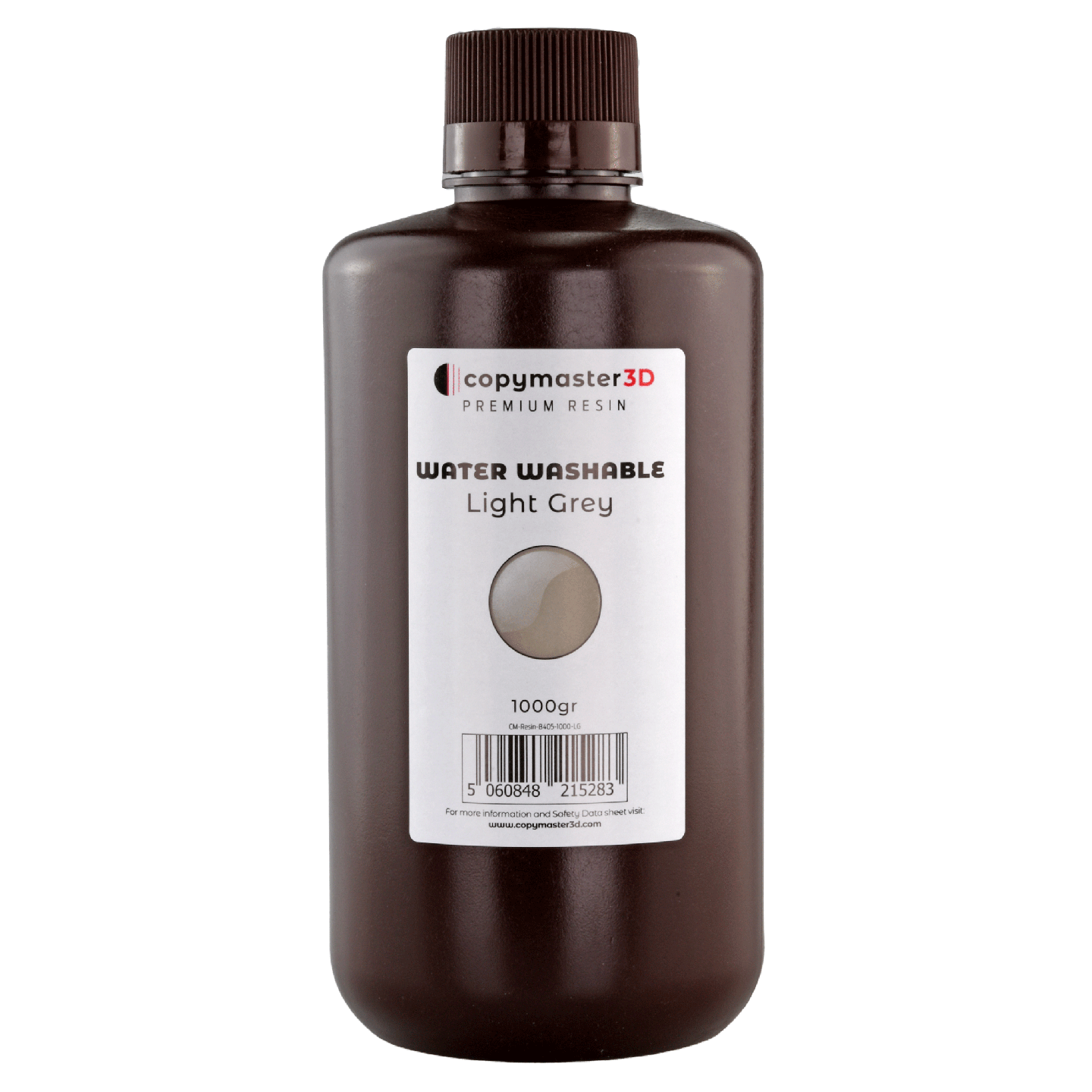 Copymaster3D Water Washable UV Resin - 1 kg - Light Grey