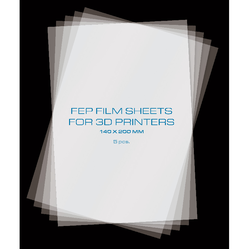 PrimaCreator FEP Film Sheets for 3D Printers - 140 x 200 mm - 5-pack