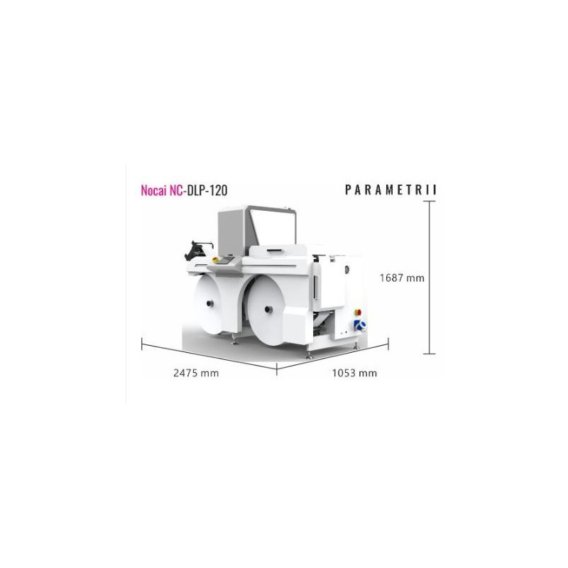 NOCAI - NC-DLP-120-UV Ūdens bāzes tintes etiķešu printeris