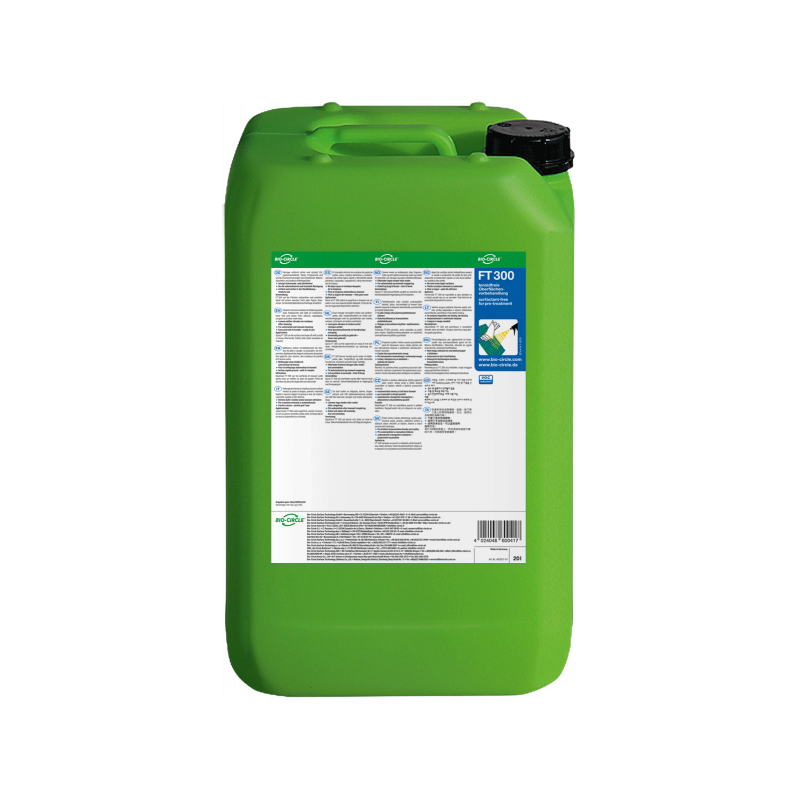 BIO CIRCLE  FT 400 ir  attīrīšanas šķīdinātājs. Tas ir stiprs sārms, kas šķīdina  eļļas krāsas,  motoreļļas, plastikas atliekas.
