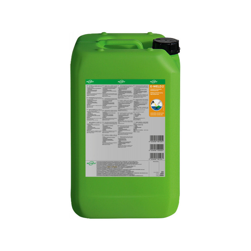 E-WELD 2 ir metināšanas vietas  aizsardzības šķīdums. Tas novērš metināšanas kušņu pielipšanu virsmām, veido aizsargslāni.