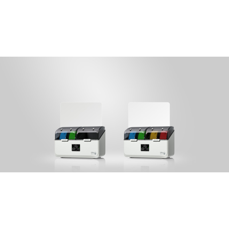Creality Space Pi X 4 L  ir 2 daļu 4 kvēldiegu spoļu  žāvētāja  versija radīta liela diametra spolēm 450 x 430 x 310 mm.
