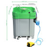 PROLAQ Compact is environmentally friendly system for  manual cleaning with coarse filter, coarse filter, sedimentation tank.