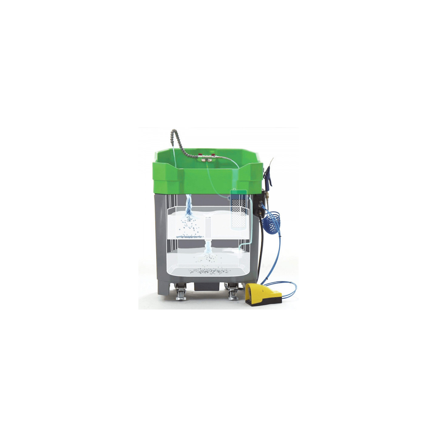 PROLAQ Compact is environmentally friendly system for  manual cleaning with coarse filter, coarse filter, sedimentation tank.
