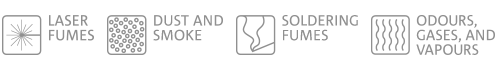 Air purification, fume extraction and air drying